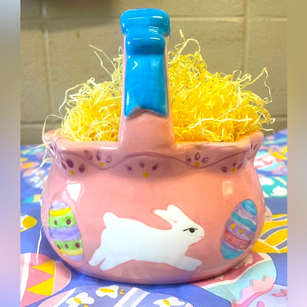 Vintage Easter Basket Candy Dish or Decor